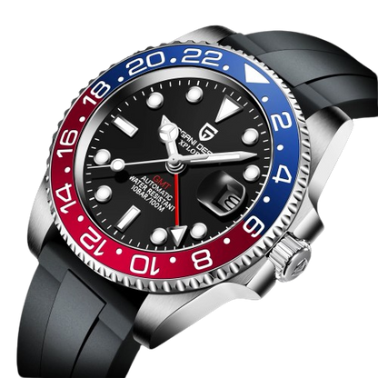 Poséidon Nautilus GMT Caoutchouc