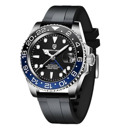 Poséidon Nautilus GMT Caoutchouc