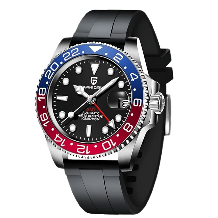 Poséidon Nautilus GMT Caoutchouc